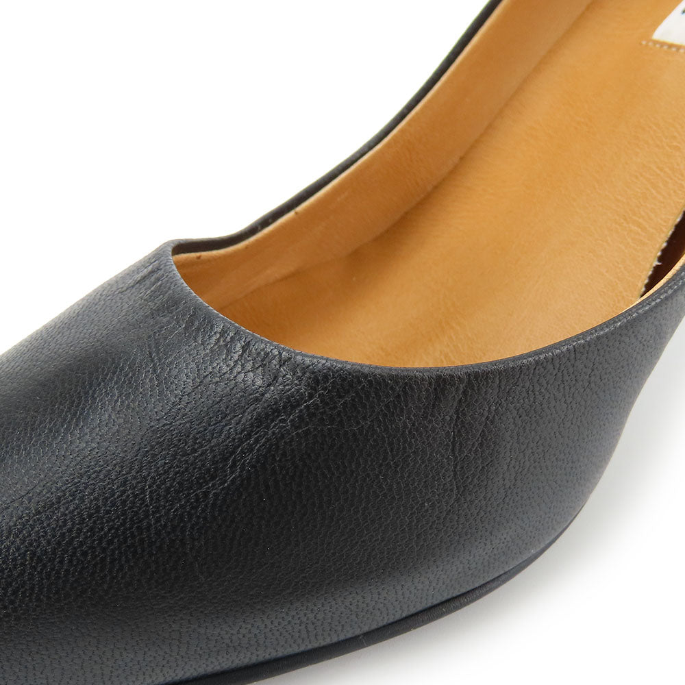 RABOKIGOSHI Works Leather Pumps Black