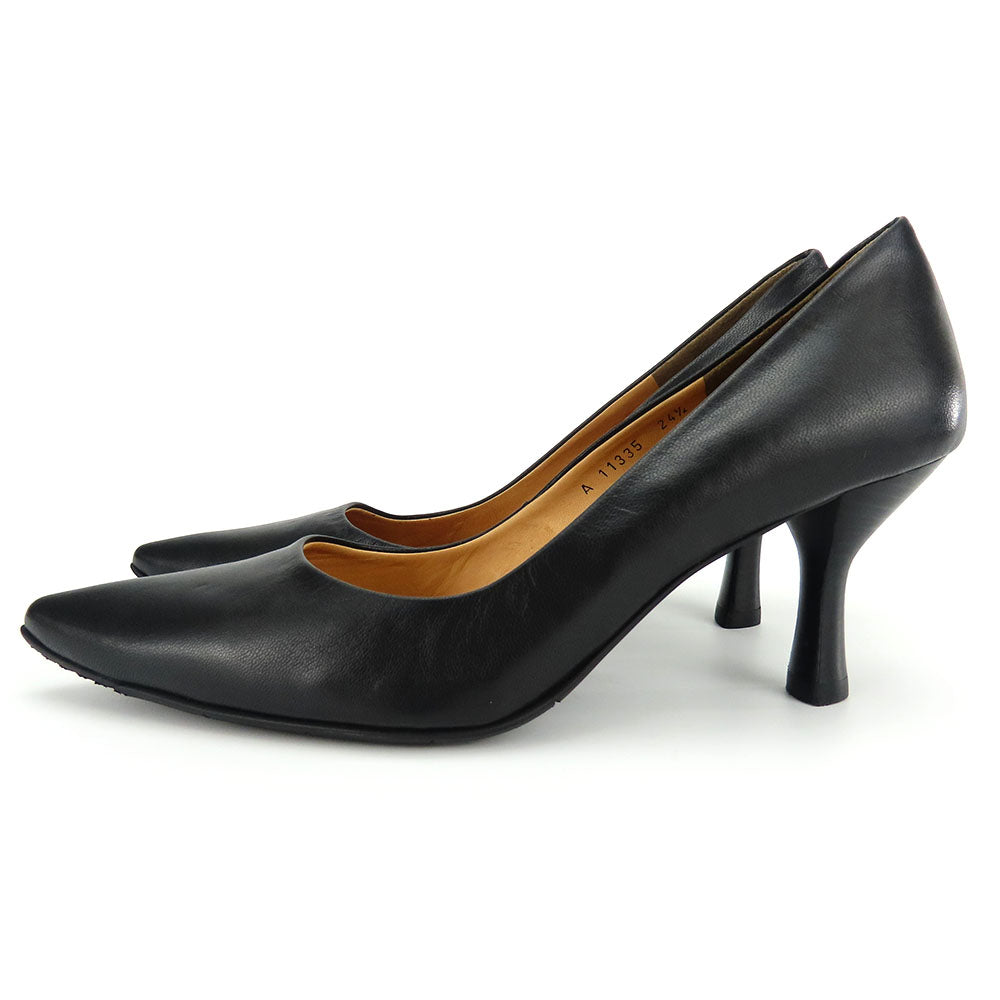 RABOKIGOSHI Works Leather Pumps Black