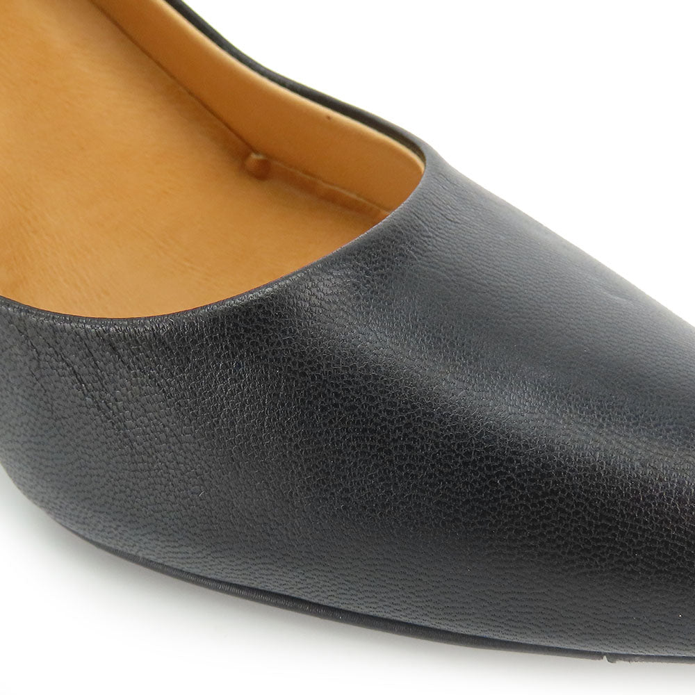 RABOKIGOSHI Works Leather Pumps Black