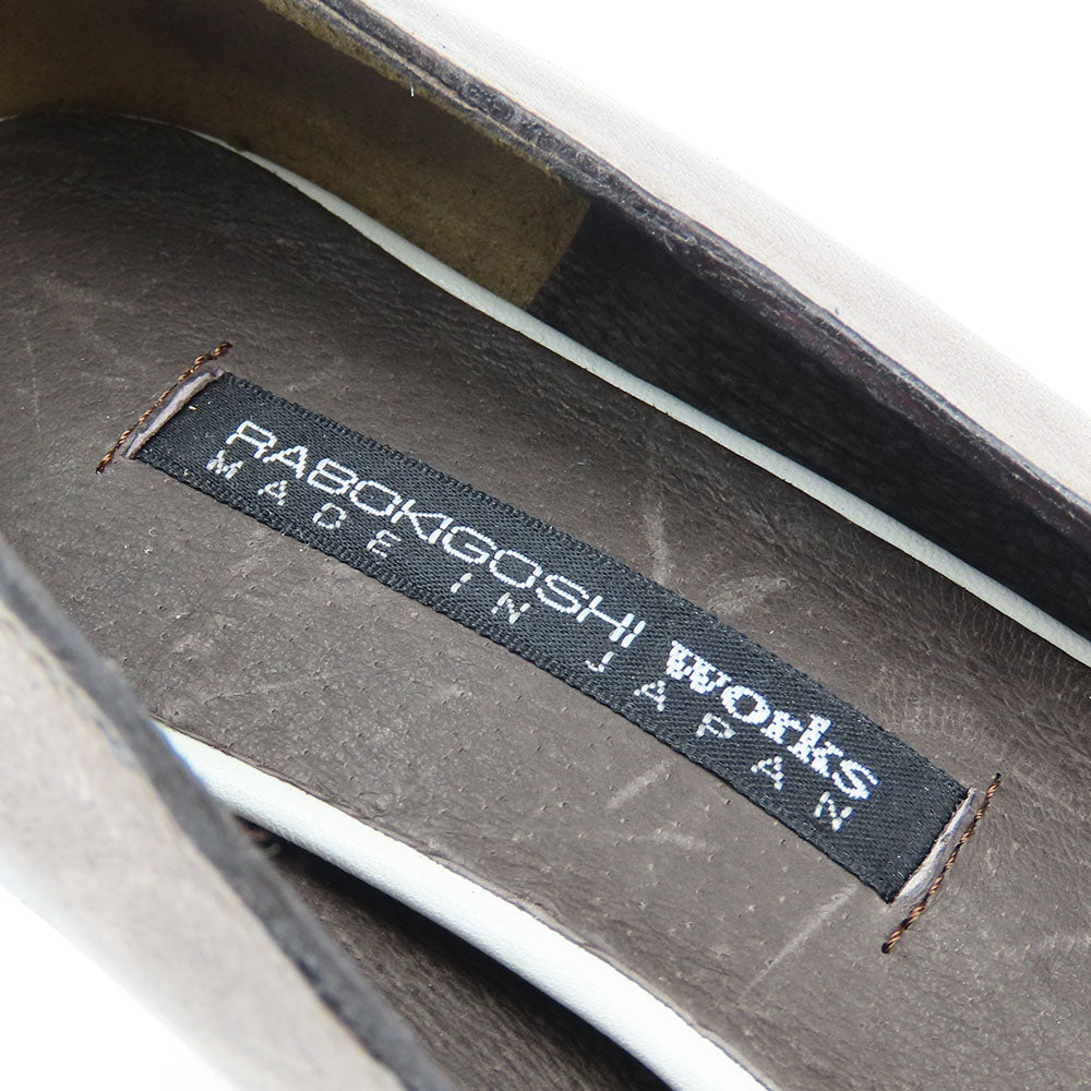 RABOKIGOSHI Works Leather Enamel Pumps