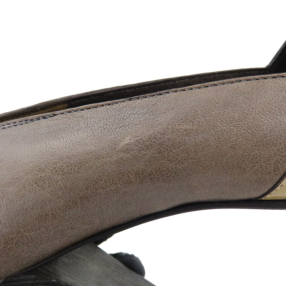 RABOKIGOSHI Works Leather Enamel Pumps