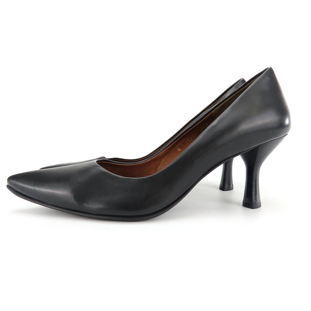 RABOKIGOSHI Works Leather Pumps Black