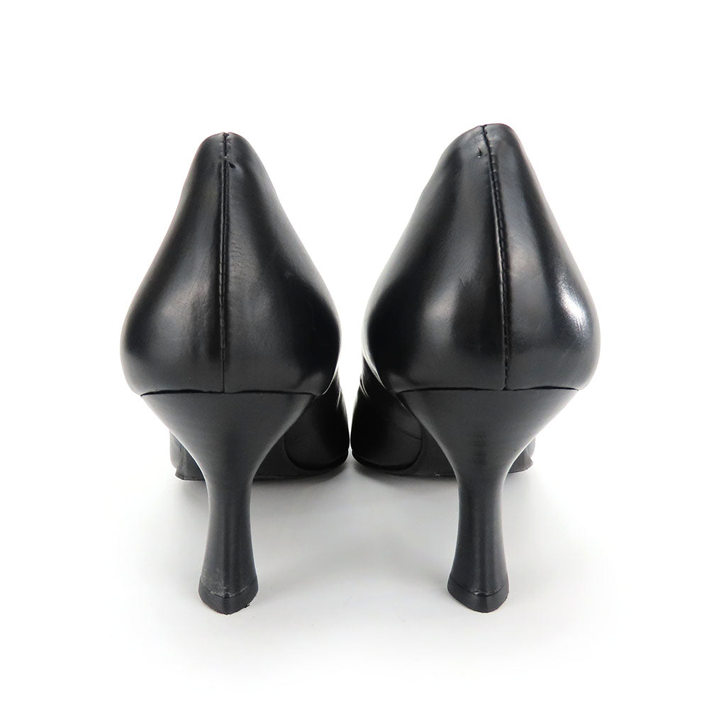 RABOKIGOSHI Works Leather Pumps Black