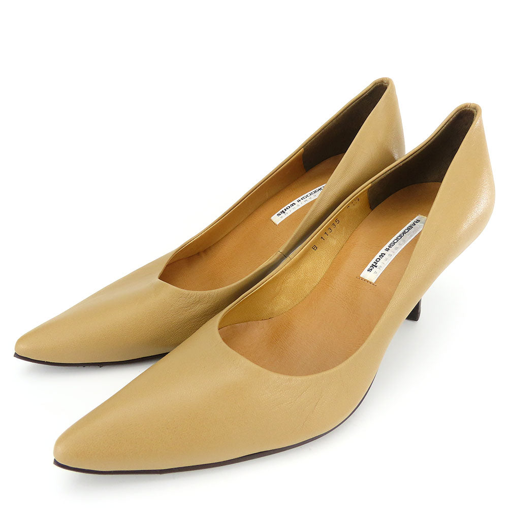 RABOKIGOSHI Works Leather Pumps Beige