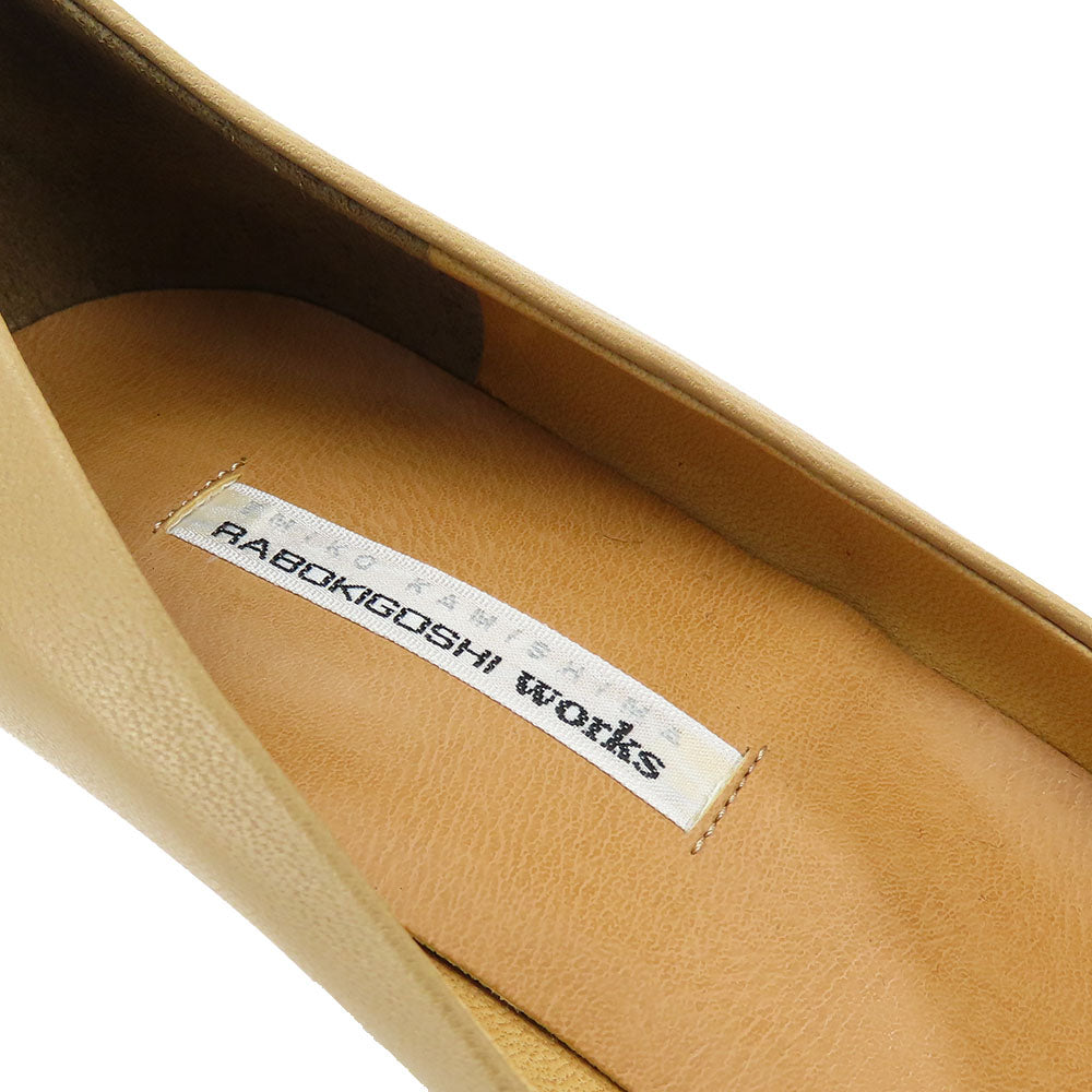 RABOKIGOSHI Works Leather Pumps Beige