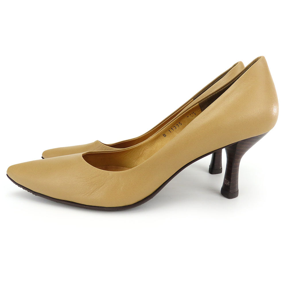 RABOKIGOSHI Works Leather Pumps Beige