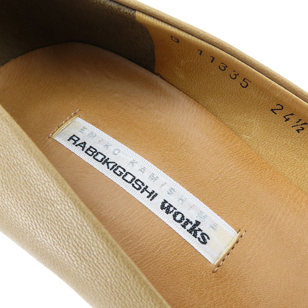 RABOKIGOSHI Works Leather Pumps Beige