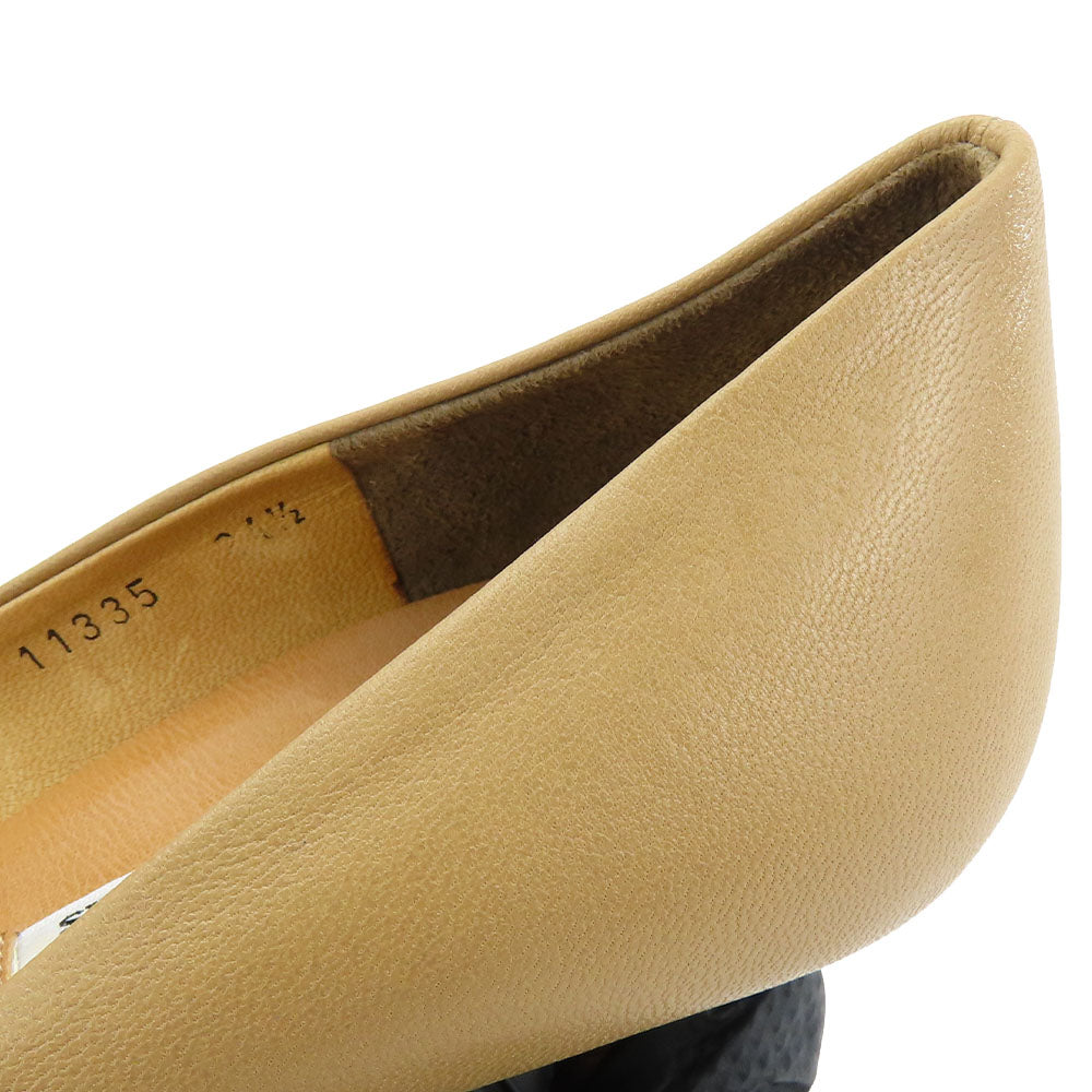 RABOKIGOSHI Works Leather Pumps Beige