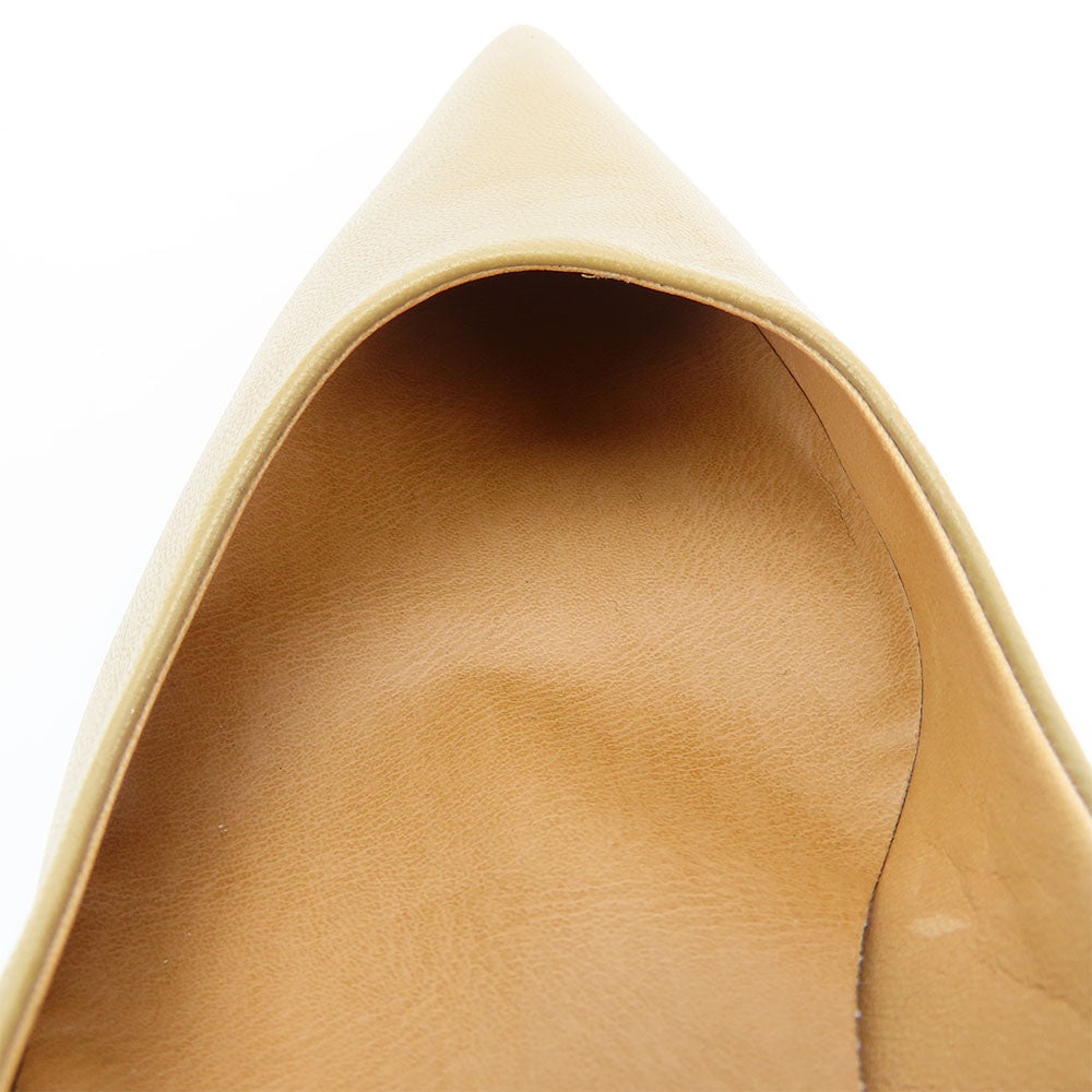 RABOKIGOSHI Works Leather Pumps Beige