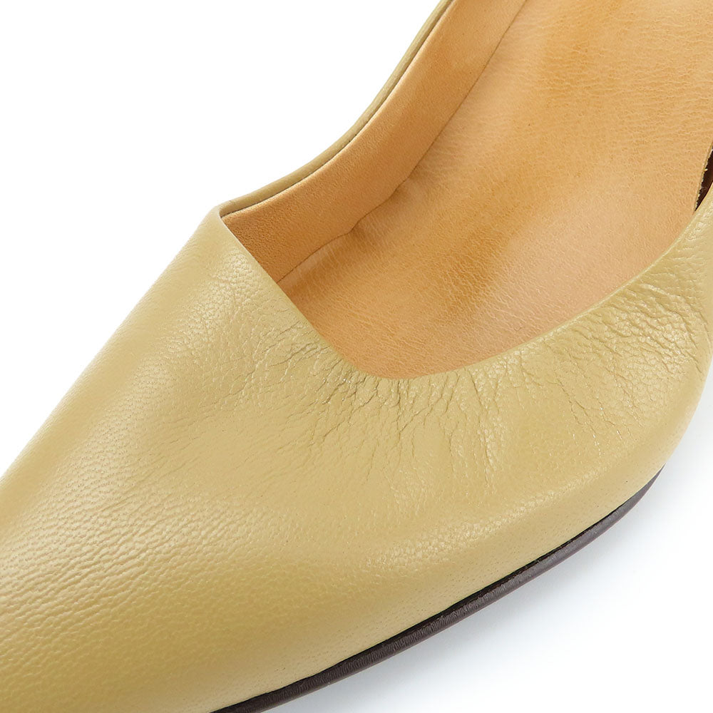 RABOKIGOSHI Works Leather Pumps Beige