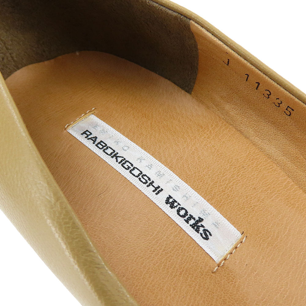 RABOKIGOSHI Works Leather Pumps Beige