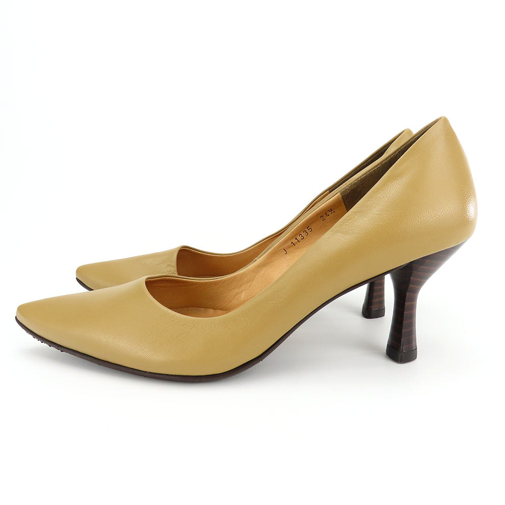 RABOKIGOSHI Works Leather Pumps Beige