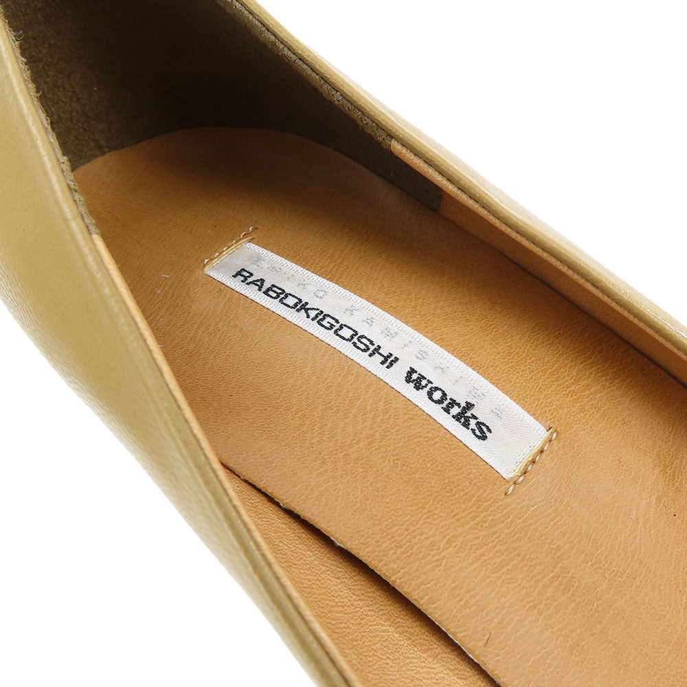 RABOKIGOSHI Works Leather Pumps Beige