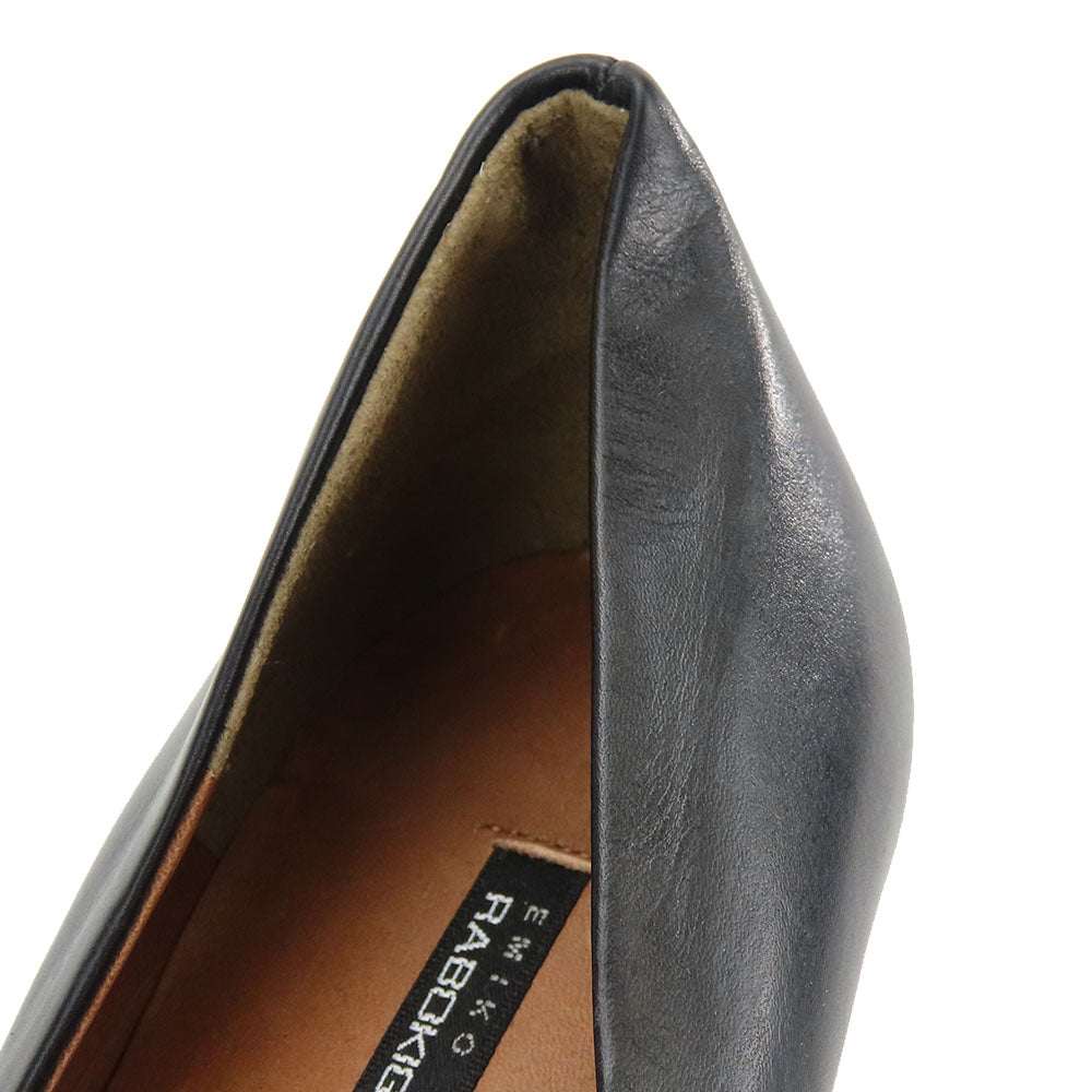 RABOKIGOSHI Works Leather Pumps Black