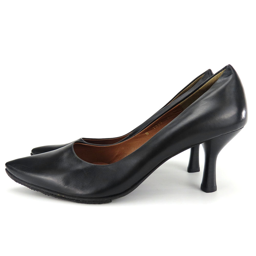 RABOKIGOSHI Works Leather Pumps Black