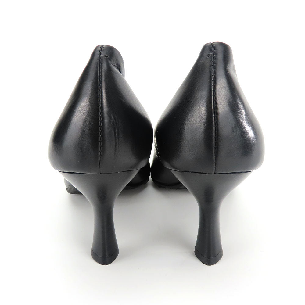 RABOKIGOSHI Works Leather Pumps Black