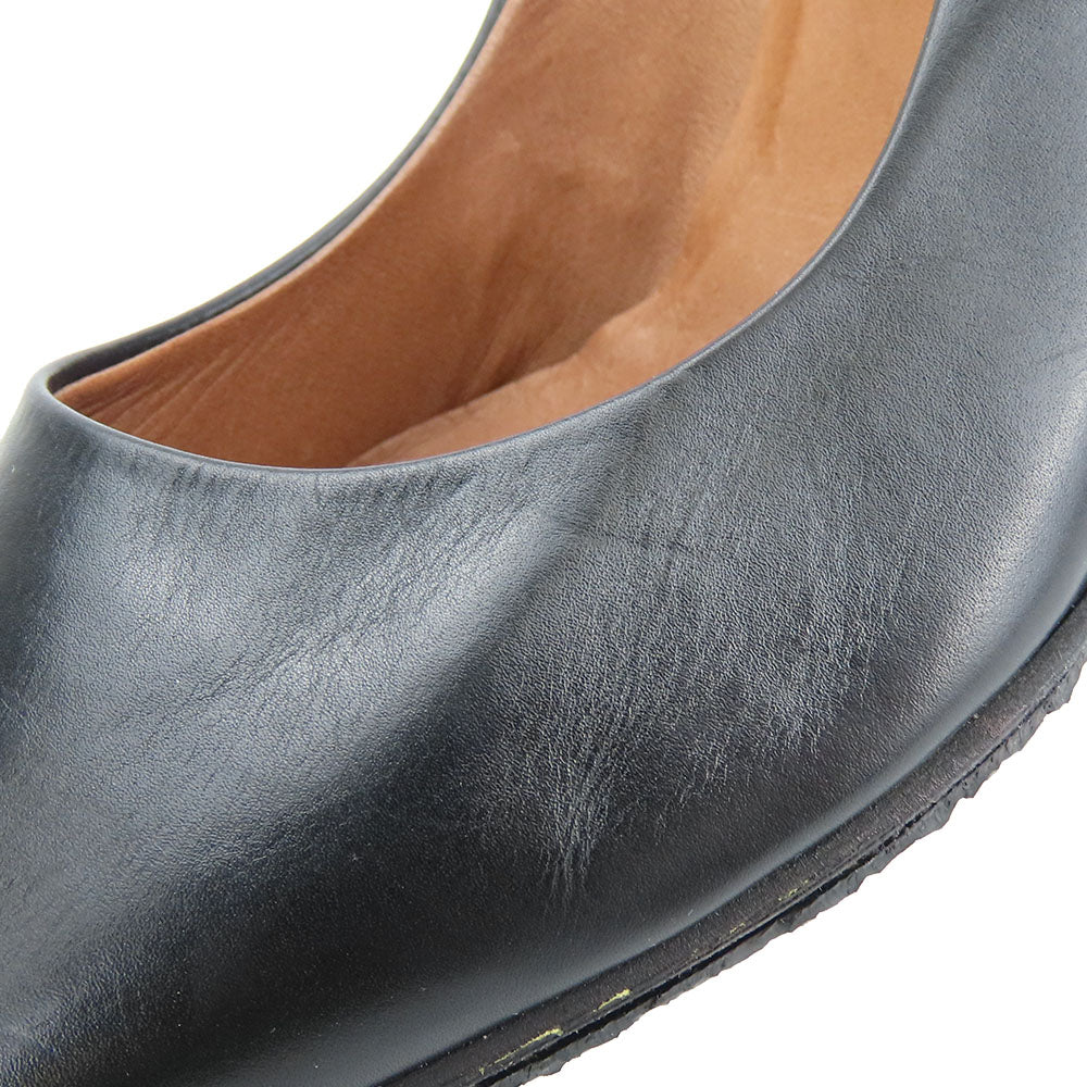 RABOKIGOSHI Works Leather Pumps Black