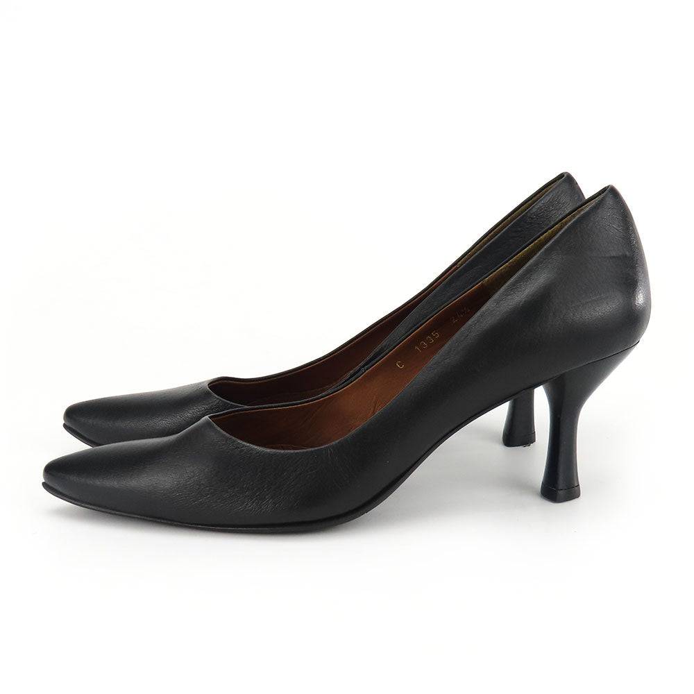 RABOKIGOSHI Works Leather Pumps Black