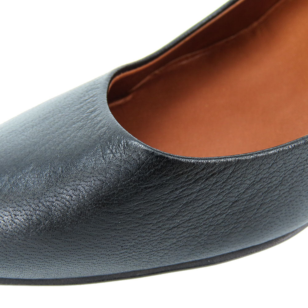 RABOKIGOSHI Works Leather Pumps Black