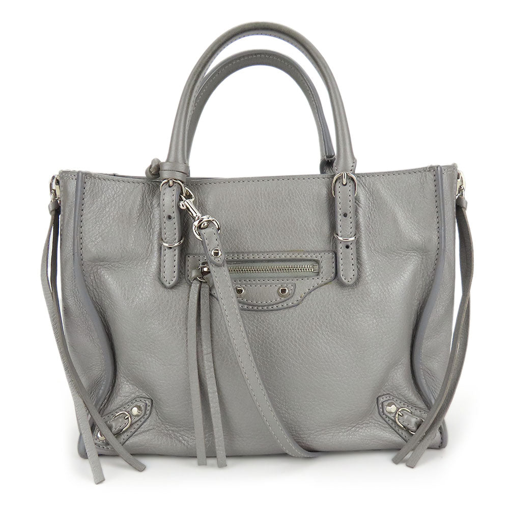 Balenciaga Leather Handbag Paper Mini 2WAY