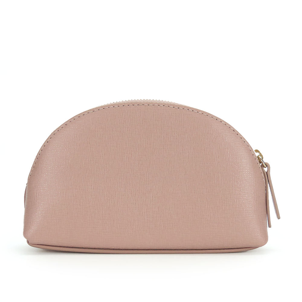 Furla Leather Pink Pouch Accessory Case