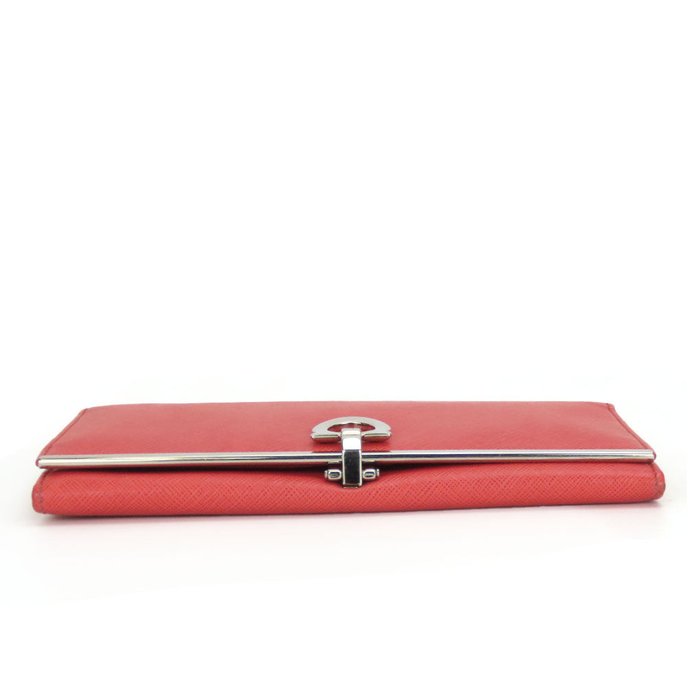 Salvatore Ferragamo Pink Leather Bifold Wallet