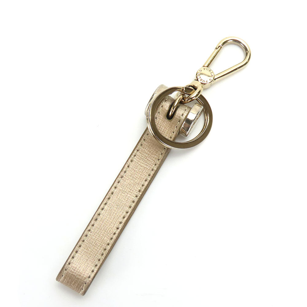 Furla Leather Metal Key Ring