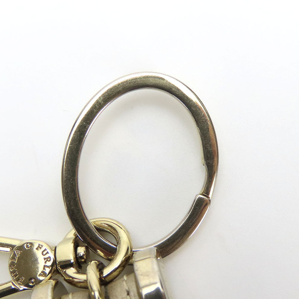 Furla Leather Metal Key Ring