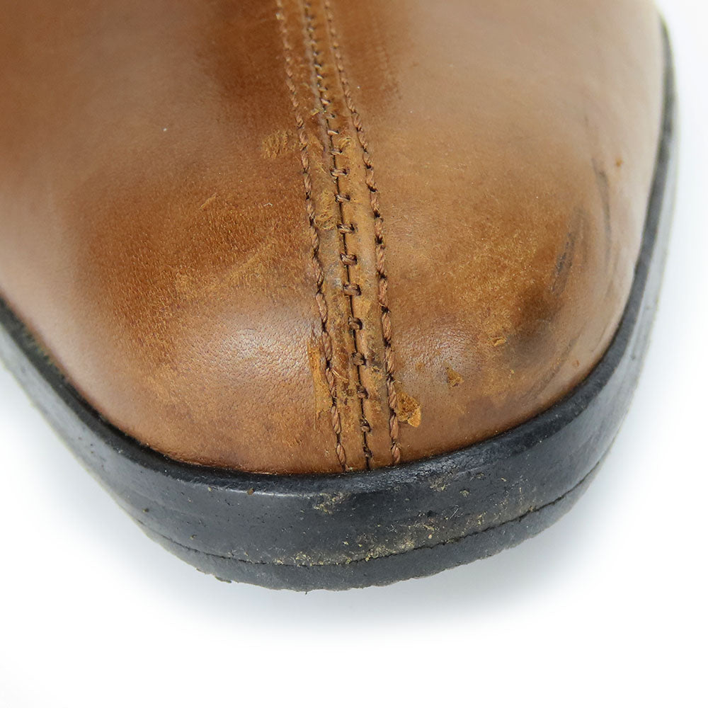 Used Gucci Leather Boots Brown