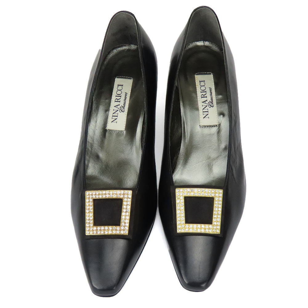 NINA RICCI Leather Pumps Black