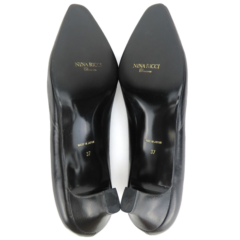 NINA RICCI Leather Pumps Black