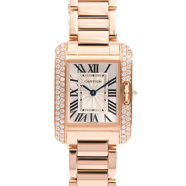 Cartier Tank Anglaise SM Diamond Bezel Quartz Watch