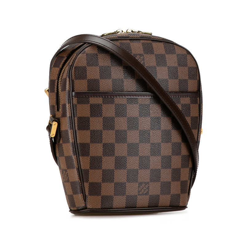 Louis Vuitton Damier Ipanema PM Shoulder Bag N51294 Brown PVC Leather in Very Good Condition