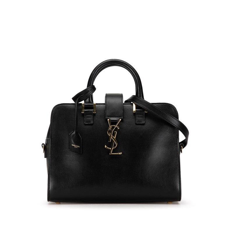 Yves Saint Laurent Monogram Baby Cabas Leather Handbag 472469 in Good condition