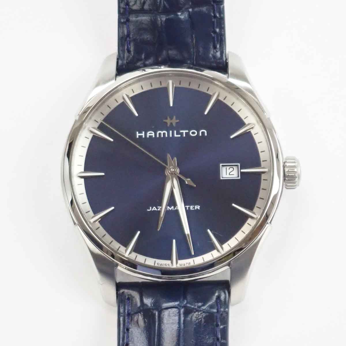 HAMILTON Jazzmaster Gent Men's Wristwatch, Stainless Steel/Calf Leather, HAMILTON Preloved H32451641