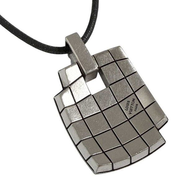 Louis Vuitton Damier Mosaic Pendant Necklace