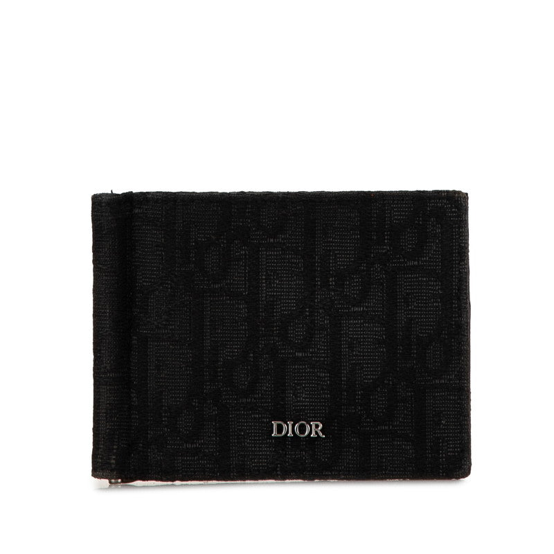 Dior Canvas Trotter Bifold Wallet in Very Good Condition