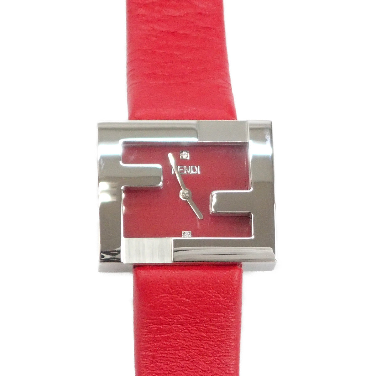 Fendi Quartz FendiMania Wrist Watch Leather Quartz FOW850A2YAF0C0U in Excellent condition