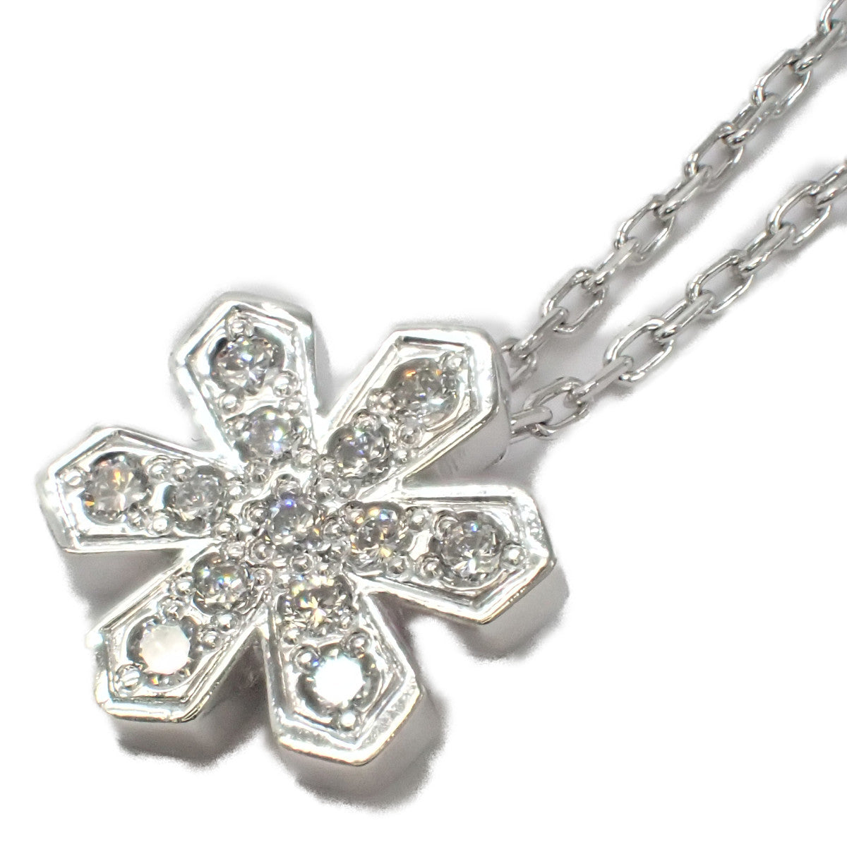 Vendome Aoyama PT850/950 Platinum Diamond Necklace Pendant, Limited Edition X'mas Design for Women - Pre-Owned