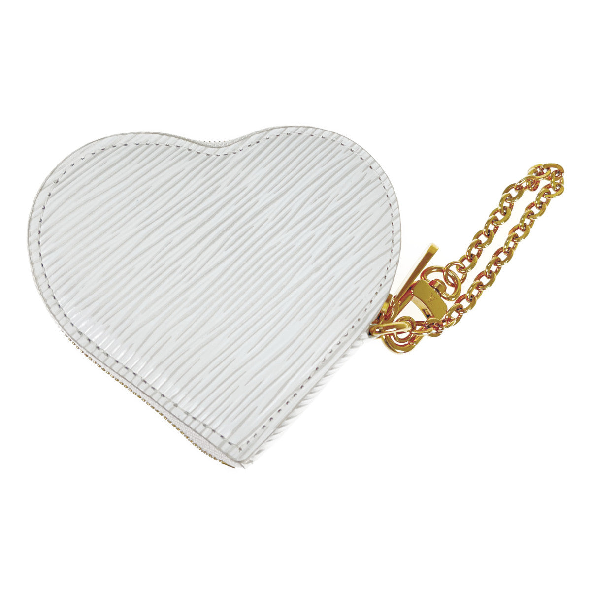 Louis Vuitton Love Lock Heart Coin Purse Leather Coin Case M63996 in Excellent condition