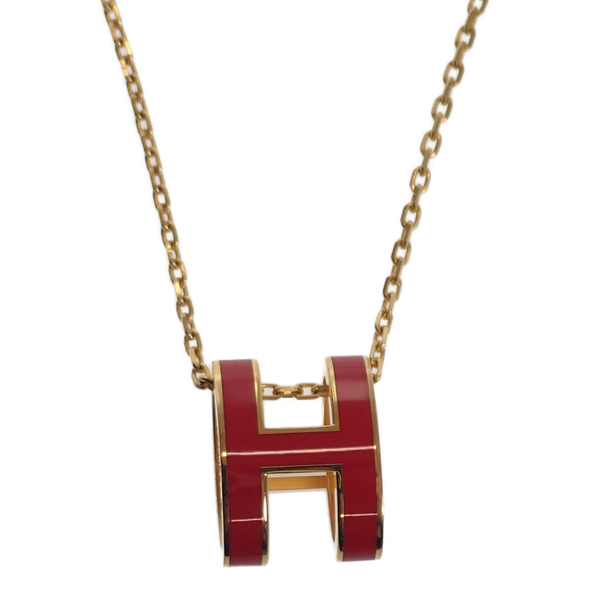 Hermes Pop H Pendant Necklace Enamel Necklace in Excellent condition