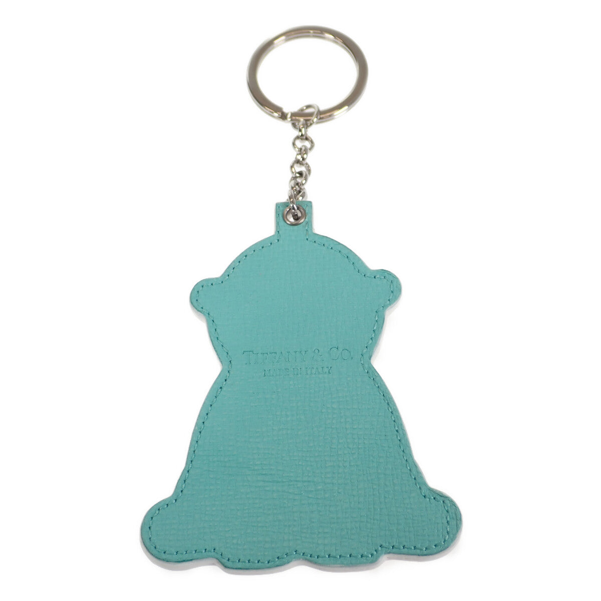 Tiffany & Co Leather Polar Bear Charm  Leather Key Chain in Good condition