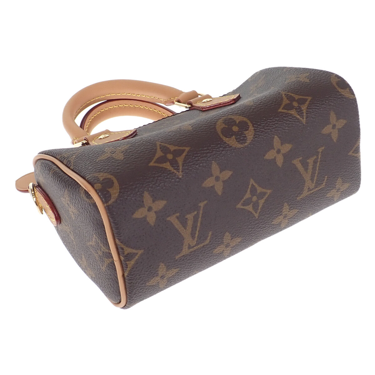 Louis Vuitton Nano Speedy Canvas Handbag M81085 in Excellent condition