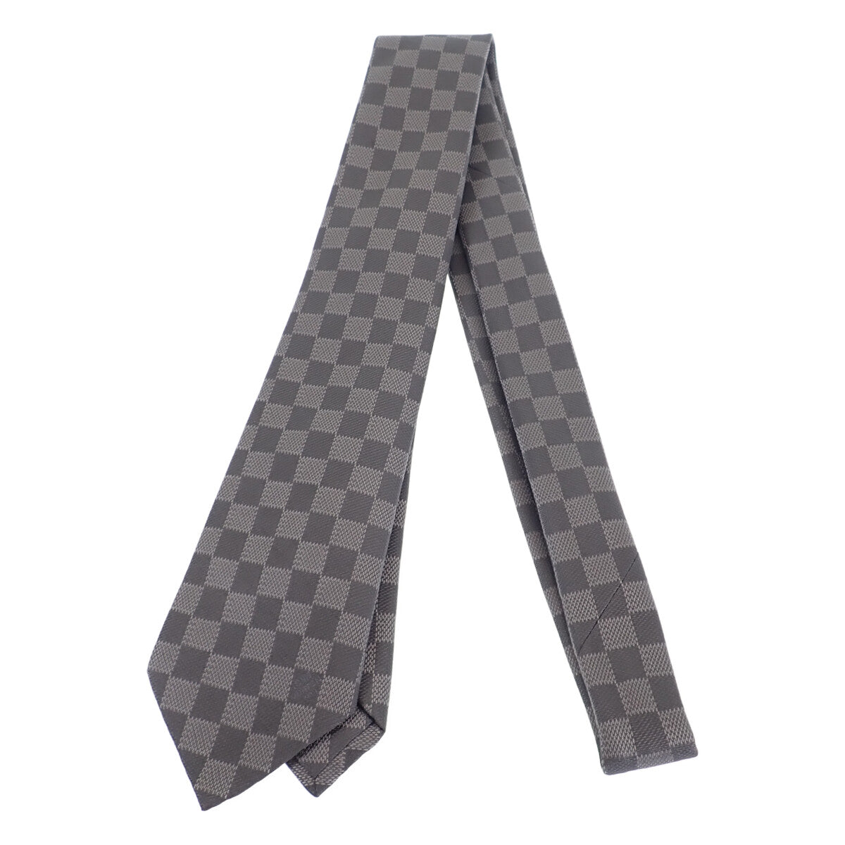 Louis Vuitton Damier Classic Tie Canvas Necktie M71214 in Excellent condition