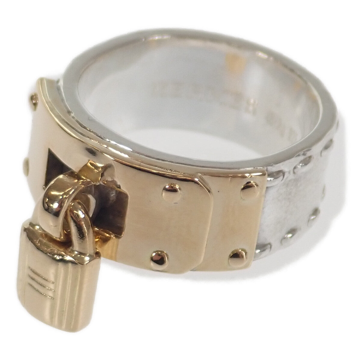 Hermes Kelly Cadenas Ring Metal Ring in Good condition