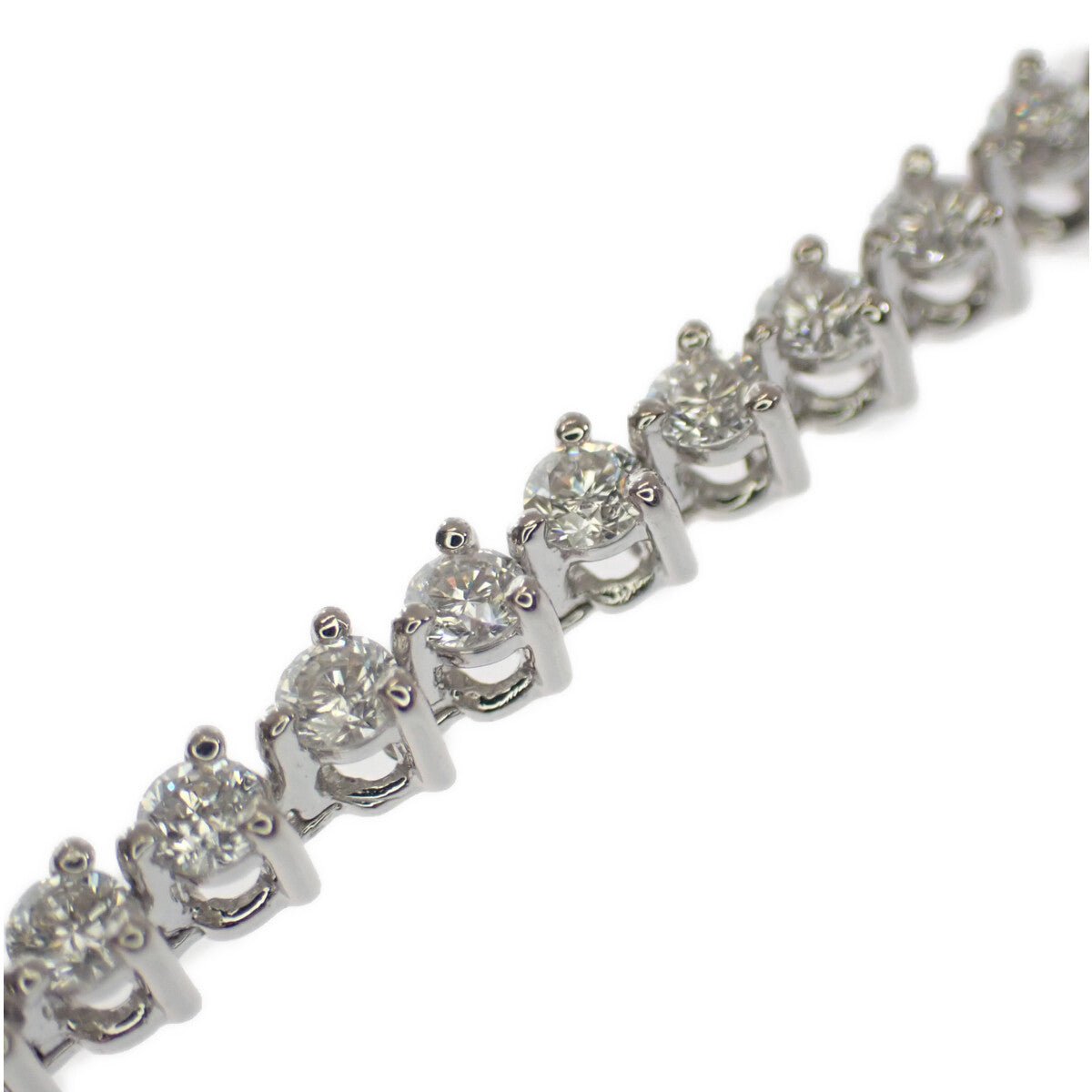 [LuxUness]  Pt900 Platinum Diamond Tennis Bracelet - 2.00ct Timeless Eternity Design in Excellent condition