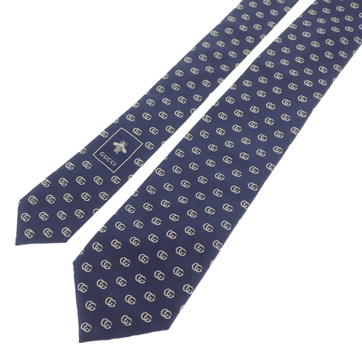 Gucci Interlocking G Silk Necktie  Canvas Necktie 444421 4E002 4178 in Excellent condition