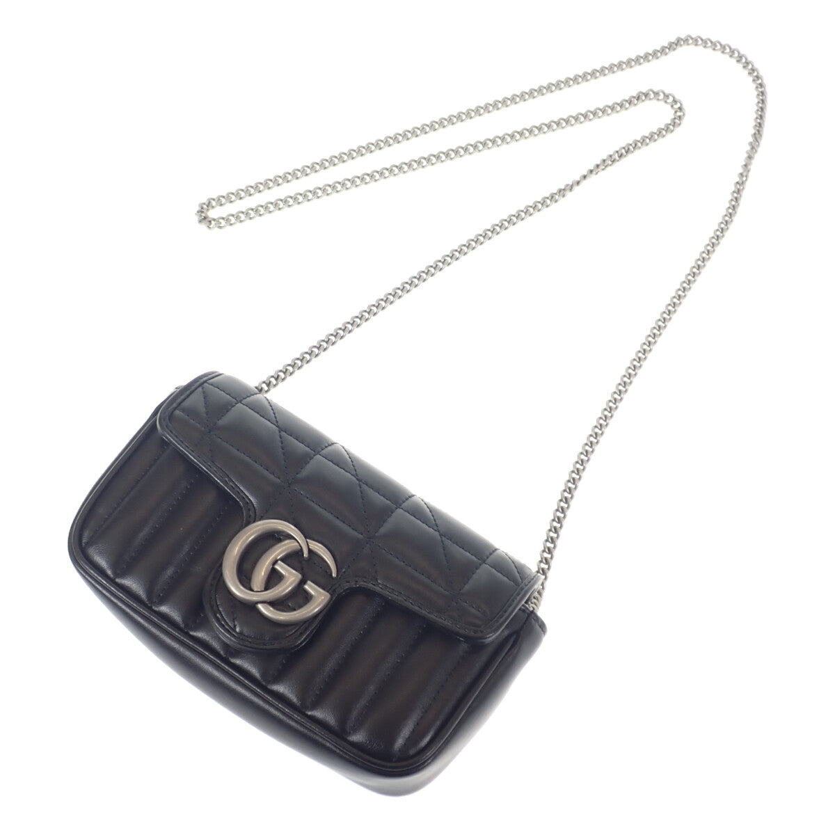 Super Mini GG Marmont Matelasse Crossbody Bag 476433