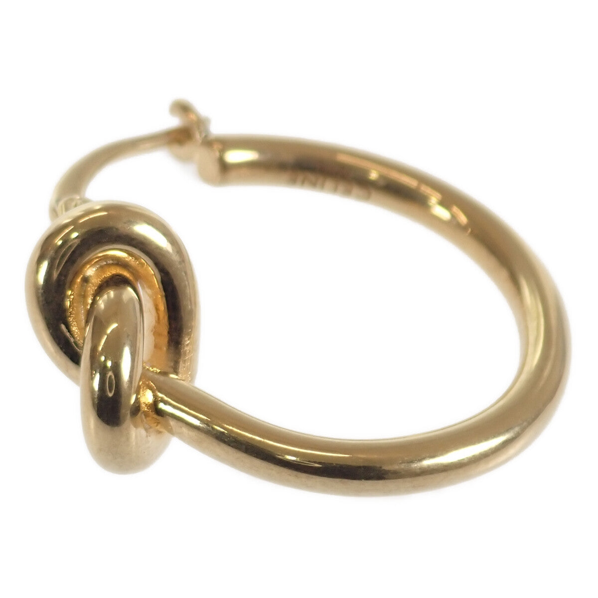 Celine Knot Hoop Earrings  Metal Earrings 46N556BRA.35OR in Good condition