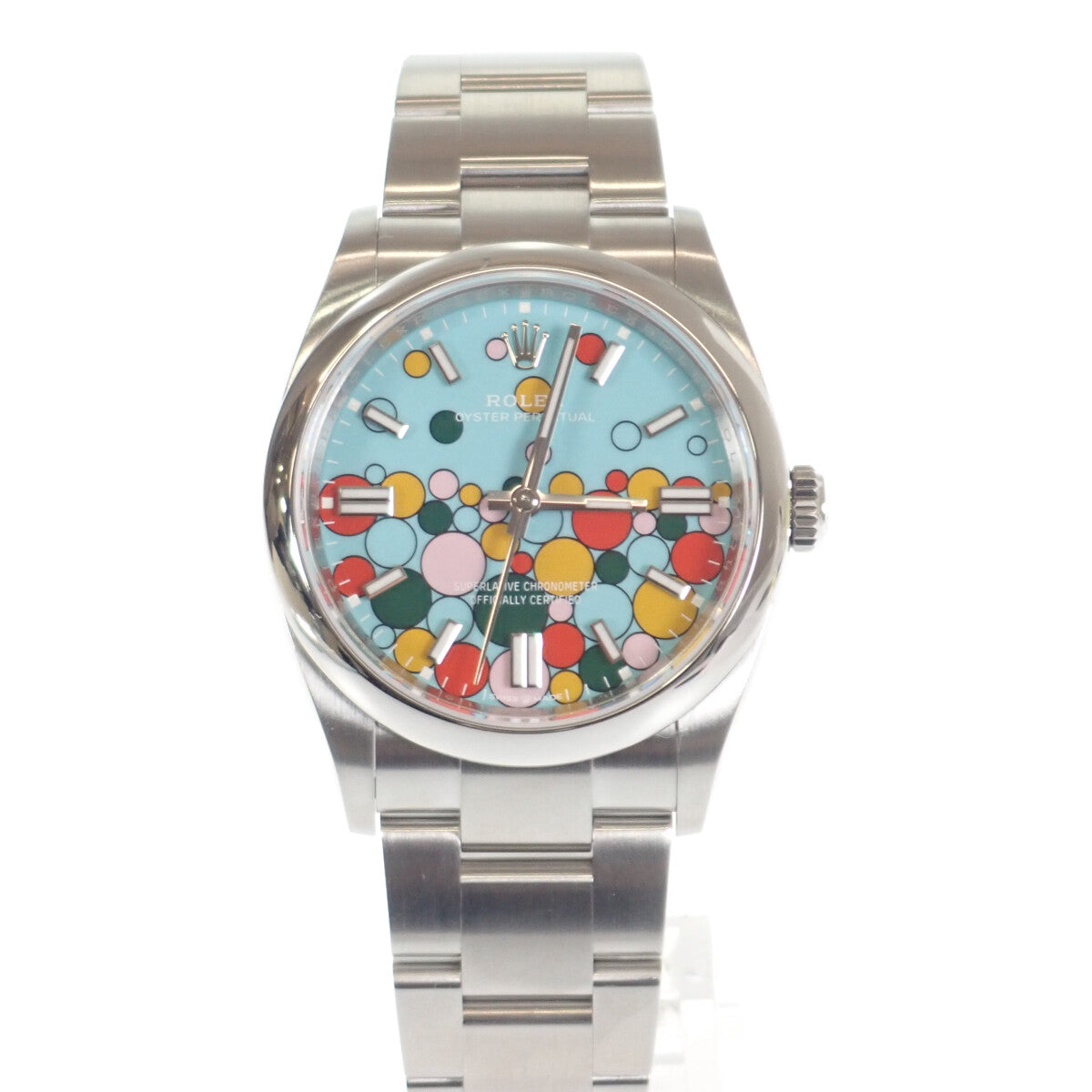 Rolex Oyster Perpetual 36 Celebration Motif Men's Wristwatch 126000, Stainless Steel, Blue Dial - Used Condition 126000.0